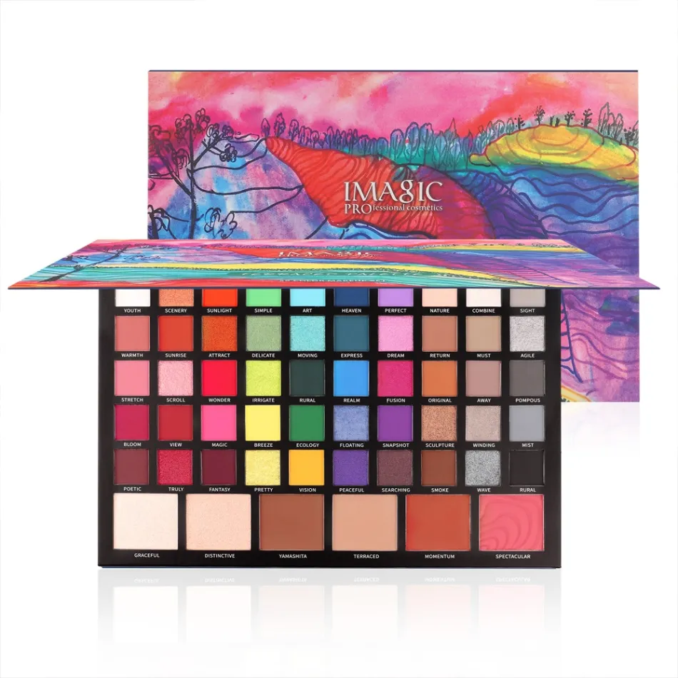 IMAGIC 56 Color Fine Powder Terraced Palette Eyeshadow – View 1