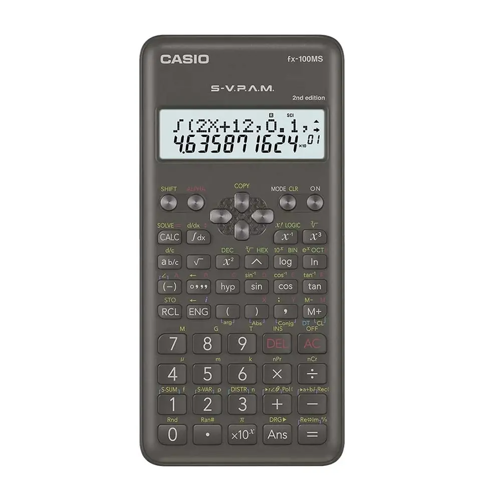 Casio fx-100MS 2nd Edition Non Programmable Scientific Calculator – View 1