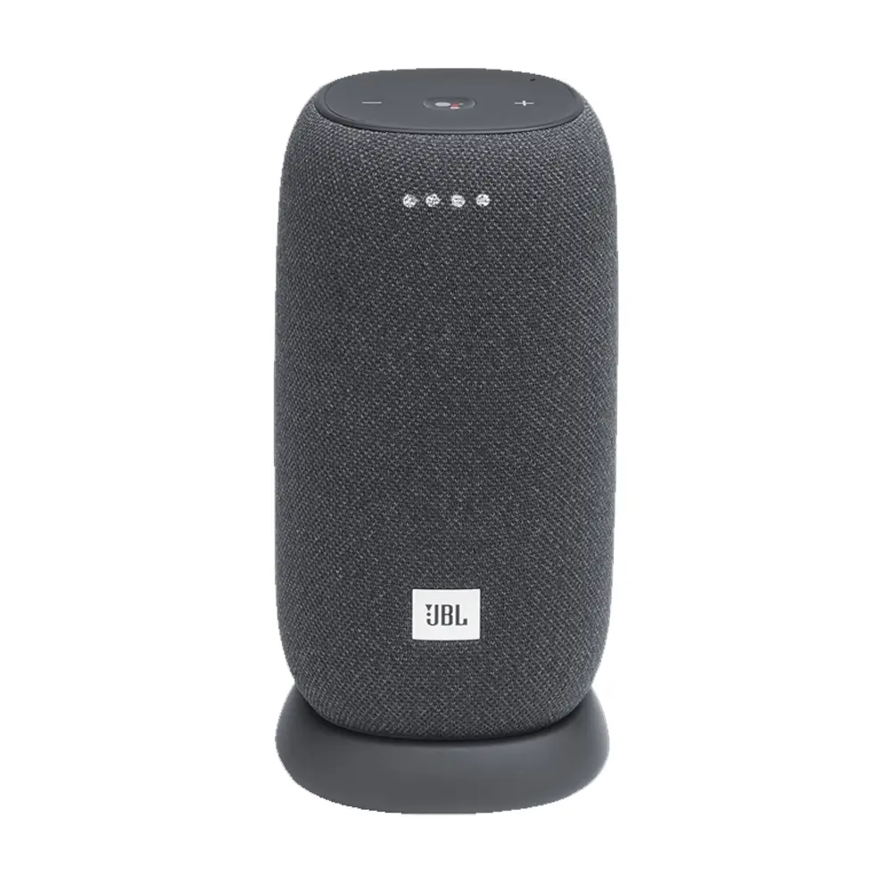 JBL Link Portable 360-degree Pro Sound Smart Speaker – Color: Black – View 1