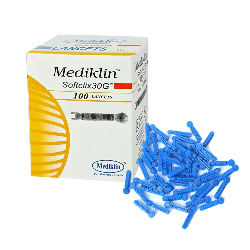 Mediklin Disposable Glucometer Twist Lancets – View 1
