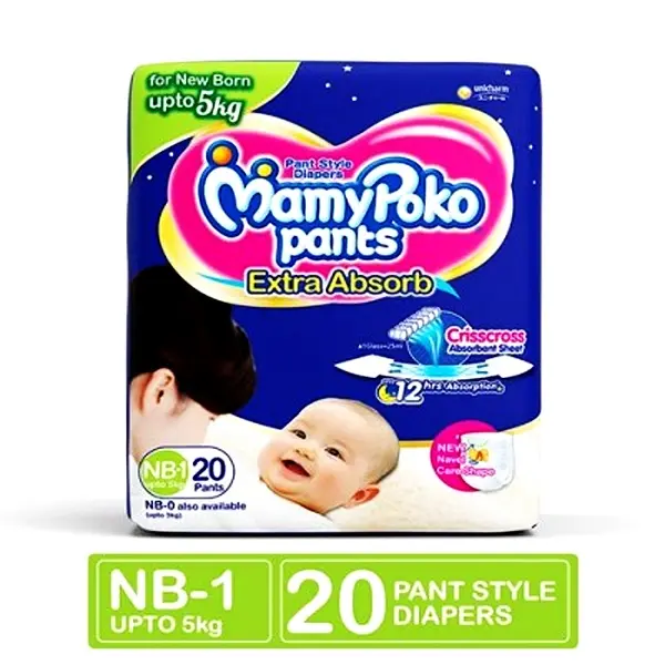 MamyPoko Pants Premium Extra Absorb Pant System Baby Diaper – Quantity: 20 pcs – View 1