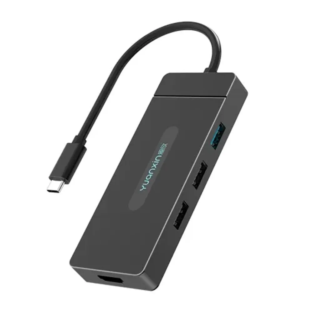 Yuanxin X-80107 Aluminium Multiport 7 in 1 USB Hub – View 1