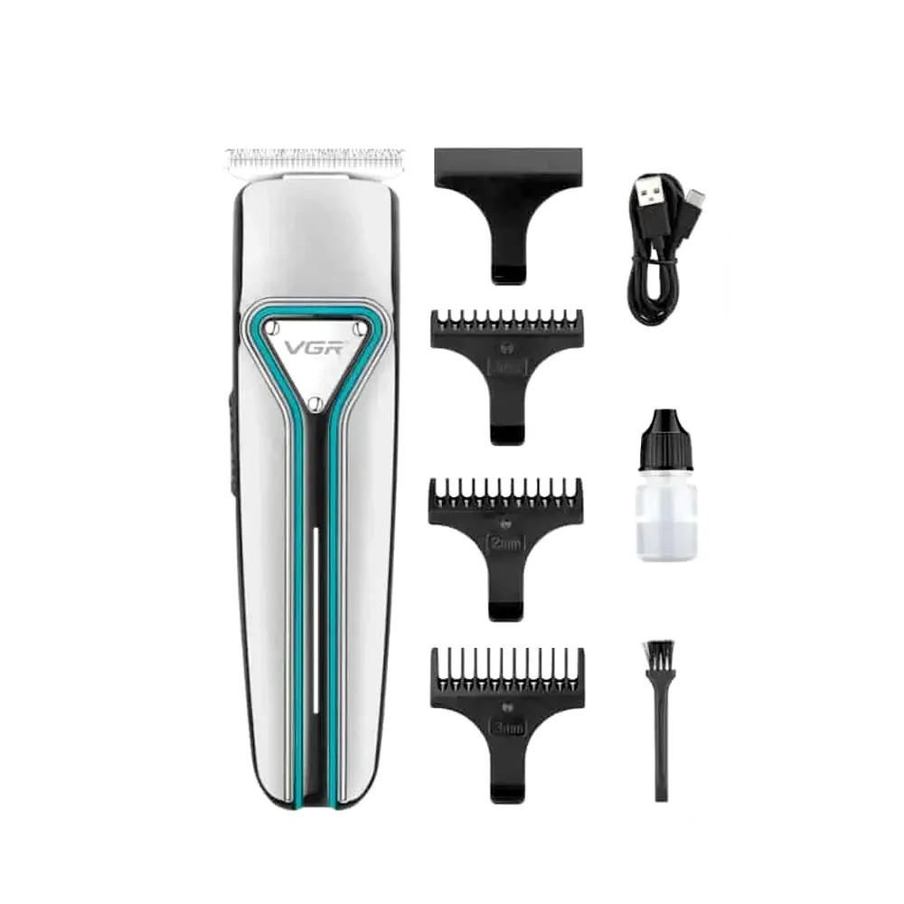 VGR V-008 Professional Rechargeable Hair Trimmer – Color: White – View 1