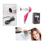 Gemei GM-1709 Foldable Professional Hair Dryer 1000W  – Color: Pink – Thumbnail 4