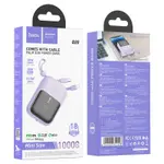 HOCO Q20 10000mAh Fountain Built-in Cable Mini Fast Charging Power Bank – Color: Purple – Thumbnail 3