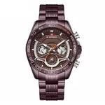 NAVIFORCE NF9185 Stainless Steel Chronograph Men's Watch – Dial Color: Rose, Strap Color: Rose – Thumbnail 1