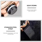 Naviforce NF9172 Stainless Steel Dual Movement Fashion and Casual Men's Watch – Dial Color: Rose Gold, Strap Color: Black – Thumbnail 6