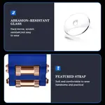 CRRJU 2292 Ultimate Comfort Silicone Strap Timeless Elegance Quartz Sport Men's Watch – Dial Color: Blue, Strap Color: Rose Gold – Thumbnail 4