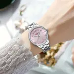 Curren CUR218 Women's Blanche Rhinestone Waterproof Watch – Dial Color: Pink, Strap Color: Silver – Thumbnail 3