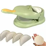2 in 1 Dumpling Maker Ghughra Momos Maker Machine – Color: Green – Thumbnail 2