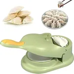 2 in 1 Dumpling Maker Ghughra Momos Maker Machine – Color: Green – Thumbnail 1