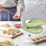 2 in 1 Dumpling Maker Ghughra Momos Maker Machine – Color: Green – Thumbnail 4
