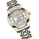 Poedagar 936 Fashion Luminous Quartz Men's Watch – Dial Color: Silver, Strap Color: Silver – Thumbnail 2