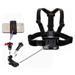 Chest Harness Mount Action Camera Selfie Stick Floating Hand Grip Compatible – Thumbnail 4