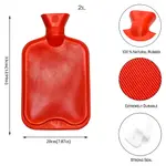 2000ml Rubber Small Portable Large Hand Warm Hot Water Bag Multicolor – Thumbnail 4