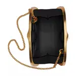 Leather Strap Gold-tone Hardware Magnetic Closure Clutch – Thumbnail 4