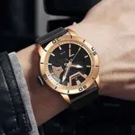 NAVIFORCE NF9155A Stainless Steel Date Function Luxury Men's Watch – Dial Color: Rose, Strap Color: Black – Thumbnail 4