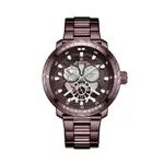 Naviforce NF9158 Luxury Stainless Steel Multifunctional Quartz Men's Watch – Dial Color: Brown, Strap Color:  Brown  – Thumbnail 1