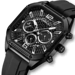 CRRJU 2311 Comfortable Silicone Band Multifunctional Sports Men's Watch – Dial Color: Black, Strap Color: Black – Thumbnail 2