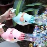 Dolphin 8-Hole Design Compact and Portable Electric Bubble Gun Toy – Thumbnail 2