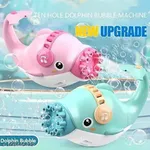 Dolphin 8-Hole Design Compact and Portable Electric Bubble Gun Toy – Thumbnail 3