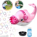 Dolphin 8-Hole Design Compact and Portable Electric Bubble Gun Toy – Thumbnail 4