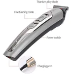 Kemei KM-756 Rechargeable Trimmer and Clipper For Men – Color: Gray – Thumbnail 2