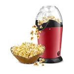Mini Electric Hot Air Popcorn Machine Small 1200 W Electric Oil Free Popcorn Maker – Color: Red – Thumbnail 1