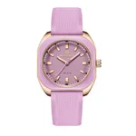 Naviforce 5061 Slim Analog Silicone Strap Casual Men's Watch – Dial Color: Pink, Strap Color: Pink – Thumbnail 1