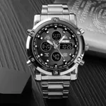 Skmei 1389 Stainless Steel Business Men’s Watch  – Dial Color: Black, Strap Color: Silver – Thumbnail 3