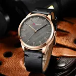 Curren 8386 Genuine Leather Strap Quartz Analog Fashion Men’s Watch – Dial Color: Black, Strap Color: Black – Thumbnail 4