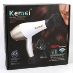 Kemei KM-810 Professional Powerful Hair Dryer-White And Golden – Thumbnail 5