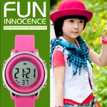 SKMEI 1100 Digital Waterproof Luminous Sporty Kid's Watch – Dial Color: Black, Strap Color: Pink – Thumbnail 2
