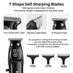 KEMEI KM-2273 Professional Men's Hair Cutting Trimmer LED Display – Thumbnail 3
