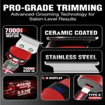 VGR V987 Rosso Professional Beard And Moustache Trimmer For Men – Thumbnail 5