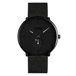 SKMEI 9185 Quartz 30M Waterproof  Men's Watch – Dial Color: White, Strap Color: Black – Thumbnail 1