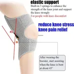 Spring Knee Support Brace with Patella Stabilizer | 2026 Knee Assistive Pads – Color: Grey, Size: Free Size – Thumbnail 7