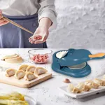 2 in 1 Dumpling Maker Ghughra Momos Maker Machine – Color: Blue – Thumbnail 4