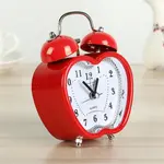 Love Retro Twin Bell Alarm Table Clock Multi Color – Color: Red – Thumbnail 2