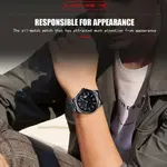 CRRJU 2191 High Quality Stainless Steel Analog Quartz Men's Watch – Dial Color: Blue, Strap Color: Black – Thumbnail 2