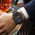 Curren 8430 High Quality Stainless Steel Analog Men's Watch – Dial Color: Black, Strap Color: Black – Thumbnail 3
