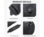 Small Sports Gym Bag Workout Lightweight Duffel Bags for Men and Women – Color: Black – Thumbnail 3