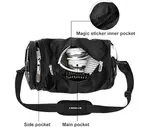 Small Sports Gym Bag Workout Lightweight Duffel Bags for Men and Women – Color: Black – Thumbnail 2