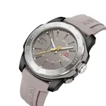 Naviforce 7112T Waterproof Comfortable Silicone Strap Quartz Sports Men Watch – Dial Color: Grey, Strap Color: Grey – Thumbnail 2