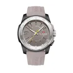 Naviforce 7112T Waterproof Comfortable Silicone Strap Quartz Sports Men Watch – Dial Color: Grey, Strap Color: Grey – Thumbnail 1
