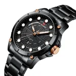 NAVIFORCE 9152 Luxury Brand Stainless Steel Quartz Man's Watch – Dial Color: Black, Strap Color: Blue – Thumbnail 2