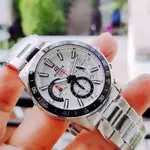Casio EFV-570D-1AVUDF Edifice Stainless Steel Water Resistant Chronograph Analogue Men's Watch – Dial Color: White, Strap Color: Silver – Thumbnail 6