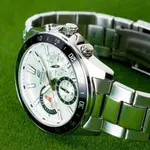 Casio EFV-570D-1AVUDF Edifice Stainless Steel Water Resistant Chronograph Analogue Men's Watch – Dial Color: White, Strap Color: Silver – Thumbnail 3