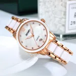 Skmei 2175 Elegant Rhinestone Dial Stainless Steel Women's Watch – Dial Color: Silver, Strap Color: Rose – Thumbnail 3