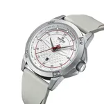 Naviforce NF8031 Dynamic Racing 3ATM Waterproof Men's Watch – Dial Color: Silver, Strap Color: White – Thumbnail 2
